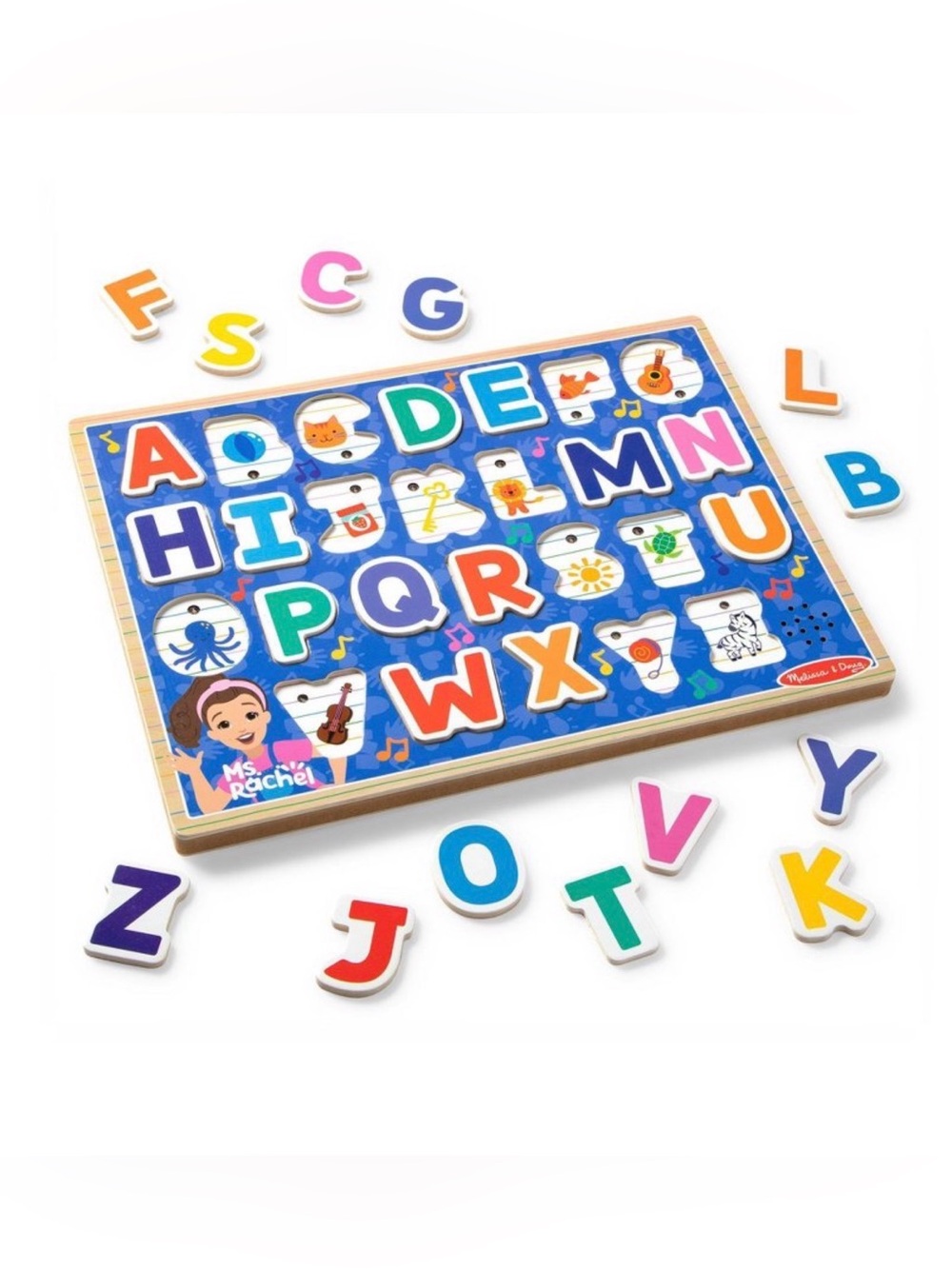 Melissa & Doug® Ms. Rachel™ Wooden Phonics Alphabet Sound Puzzle